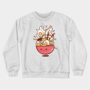 Kawaii ramen cat Crewneck Sweatshirt